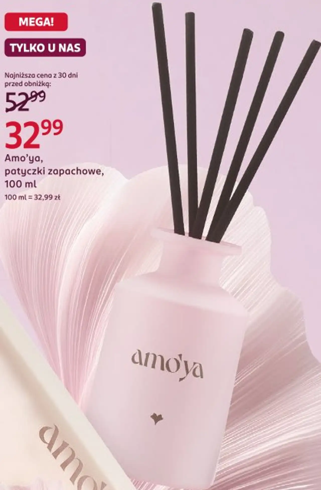 Amo'ya, patyczki zapachowe, 100 ml