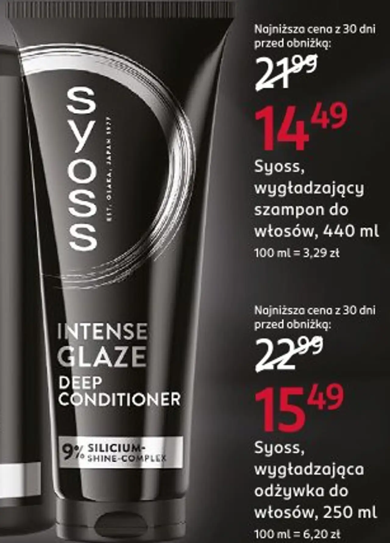 Syoss, wygładzająca odżywka do włosów, 250 ml