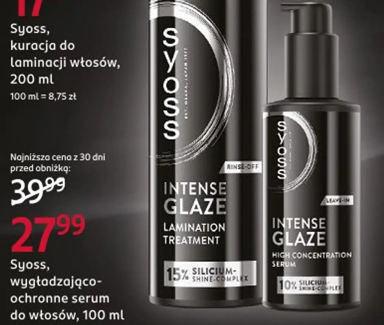 Syoss, wygładzająco-ochronne serum do włosów, 100 ml
