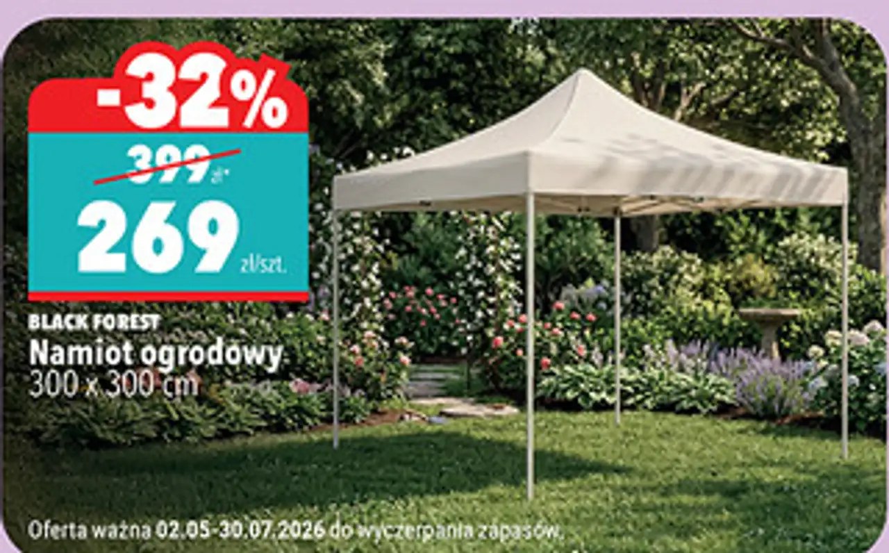 Namiot ogrodowy 300 x 300 cm BLACK FOREST