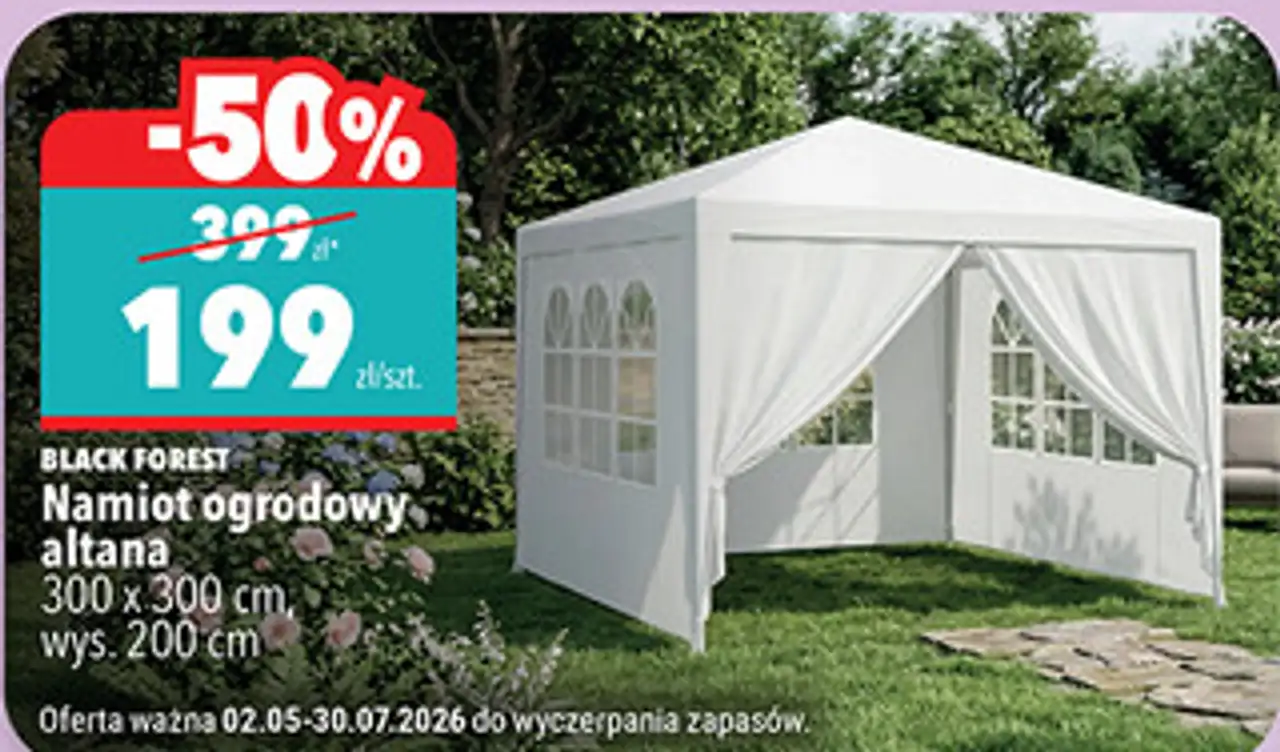 Namiot ogrodowy altana 300 x 300 cm, wys. 200 cm BLACK FOREST