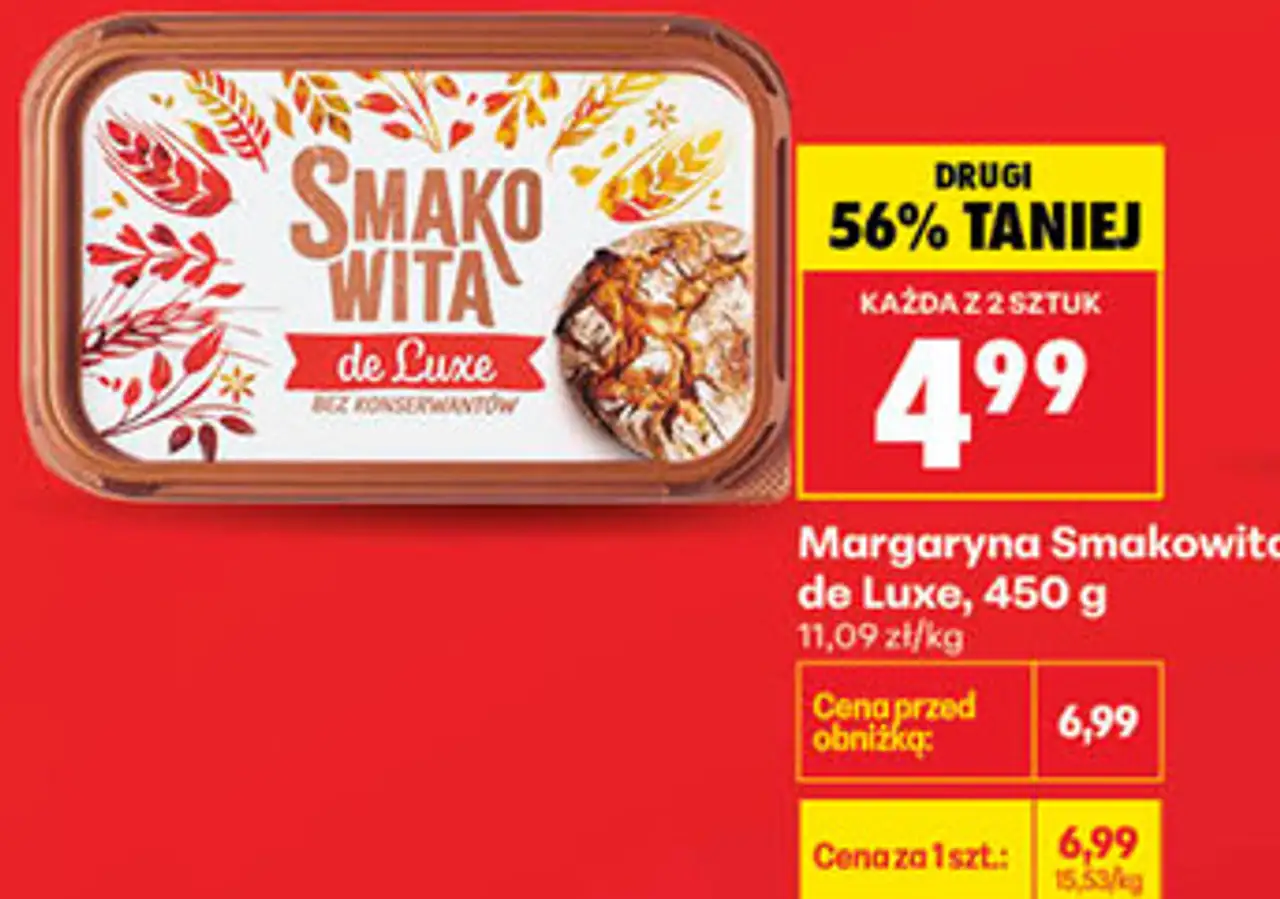 Margaryna Smakowita de Luxe, 450 g