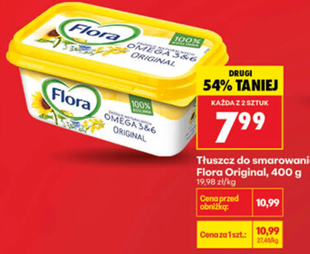 Tłuszcz do smarowania Flora Original, 400 g