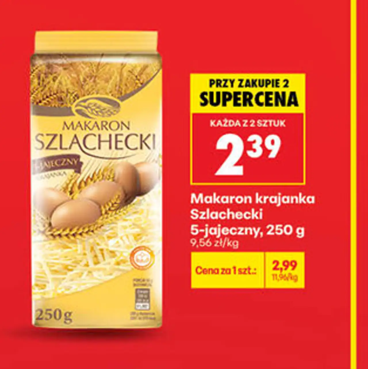 Makaron tradycyjny kluski do zup Polmak, 250 g