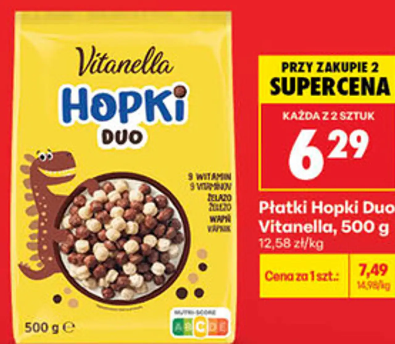 Płatki Hopki Duo Vitanella, 500 g