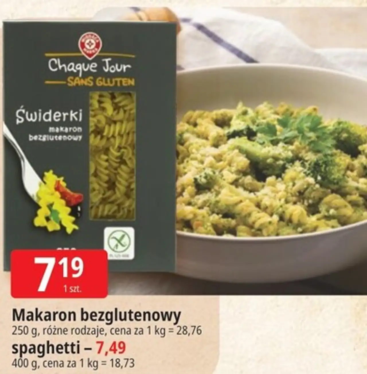 Makaron bezglutenowy Chaque Jour