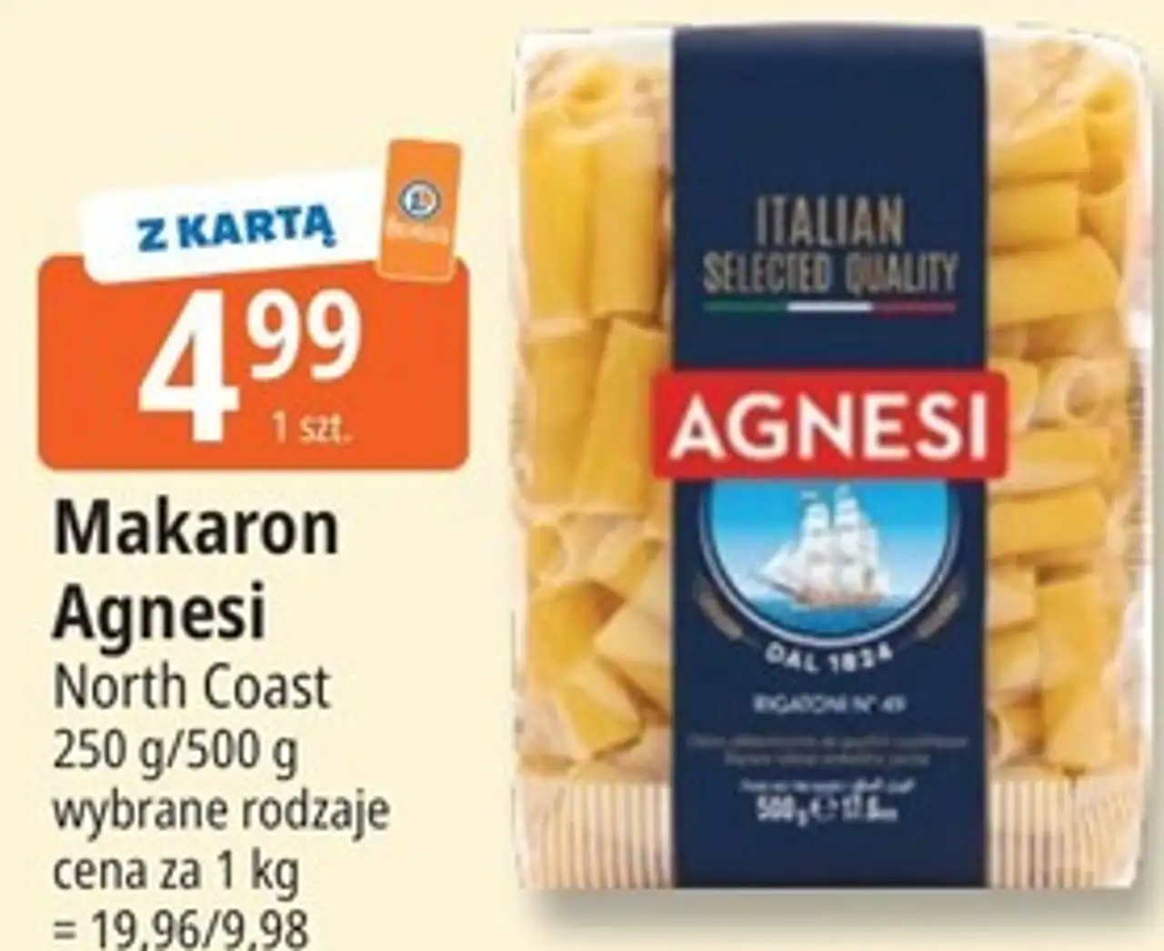 Makaron Agnesi North Coast