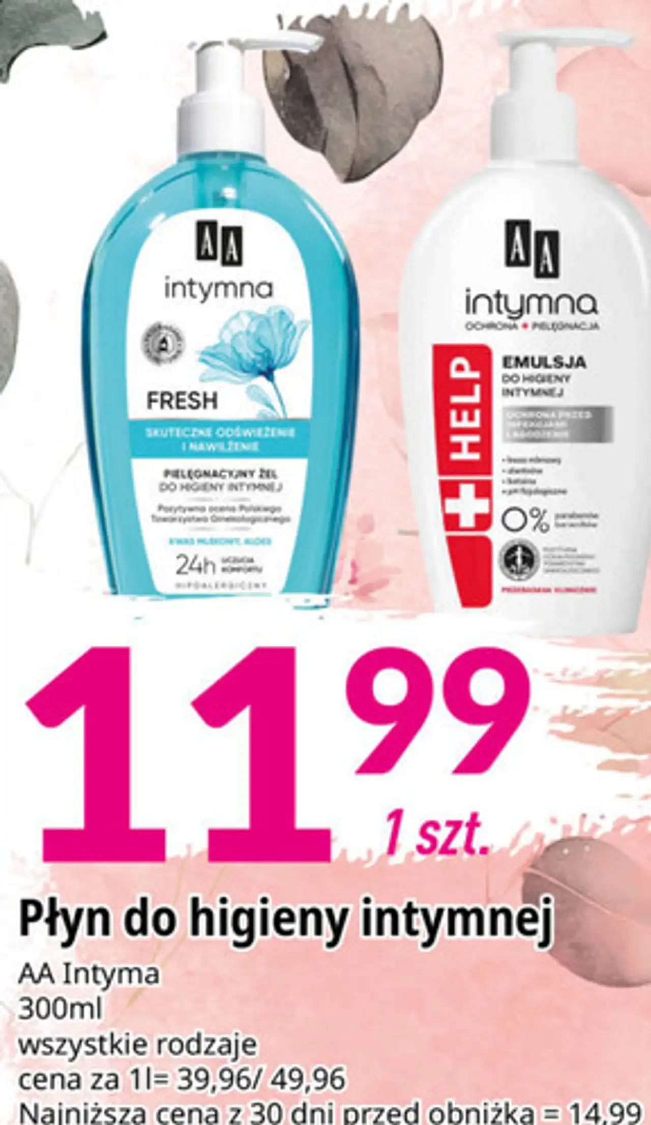 Płyn do higieny intymnej AA Intyma 300ml