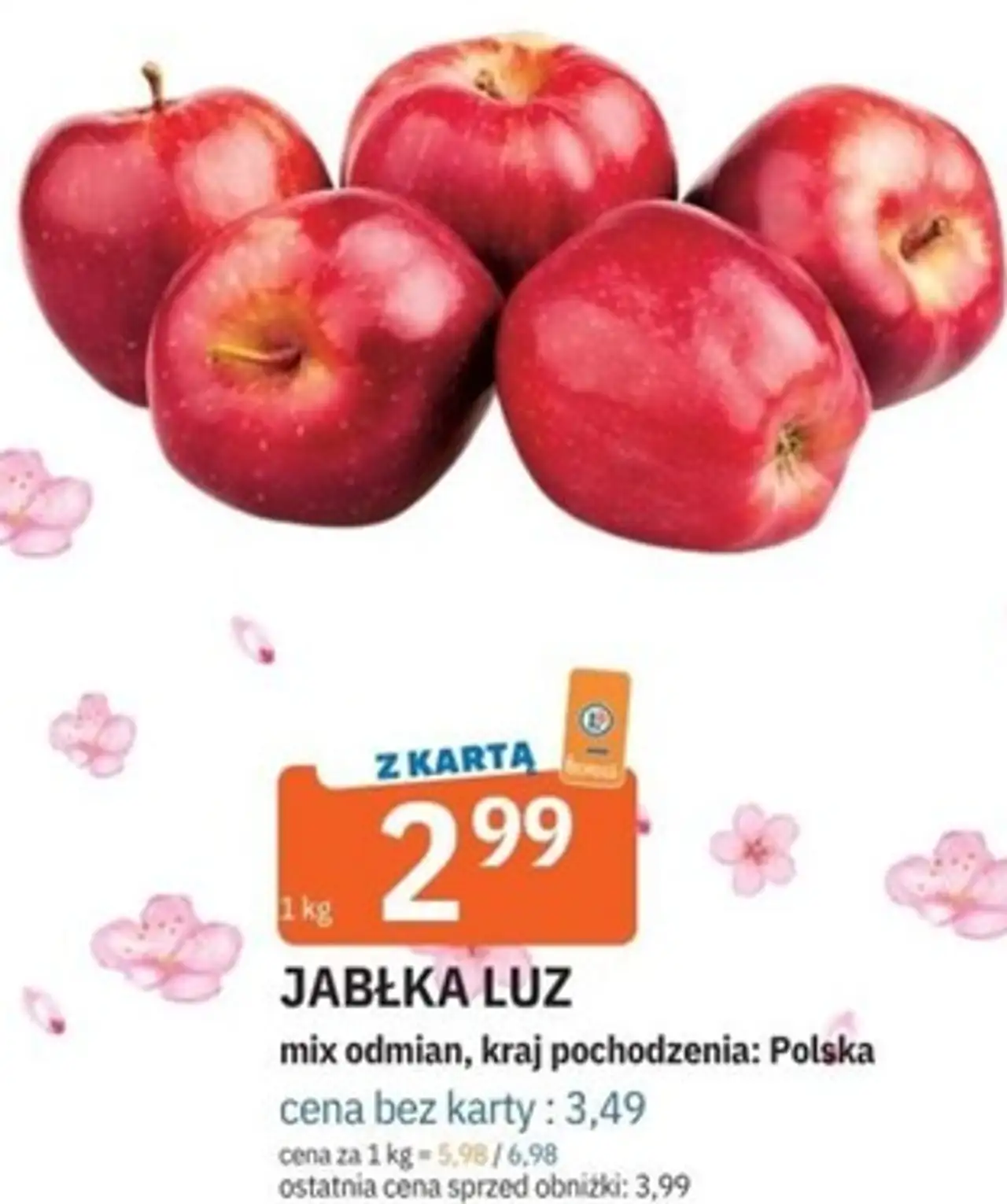 JABŁKA LUZ mix odmian, kraj pochodzenia: Polska