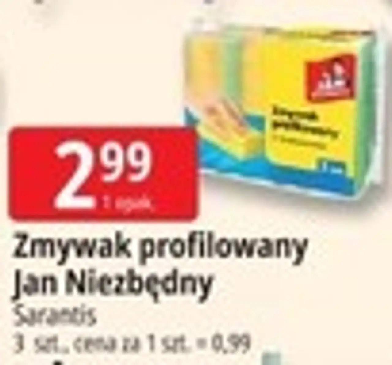 Zmywak profilowany Jan Niezbędny Sarantis