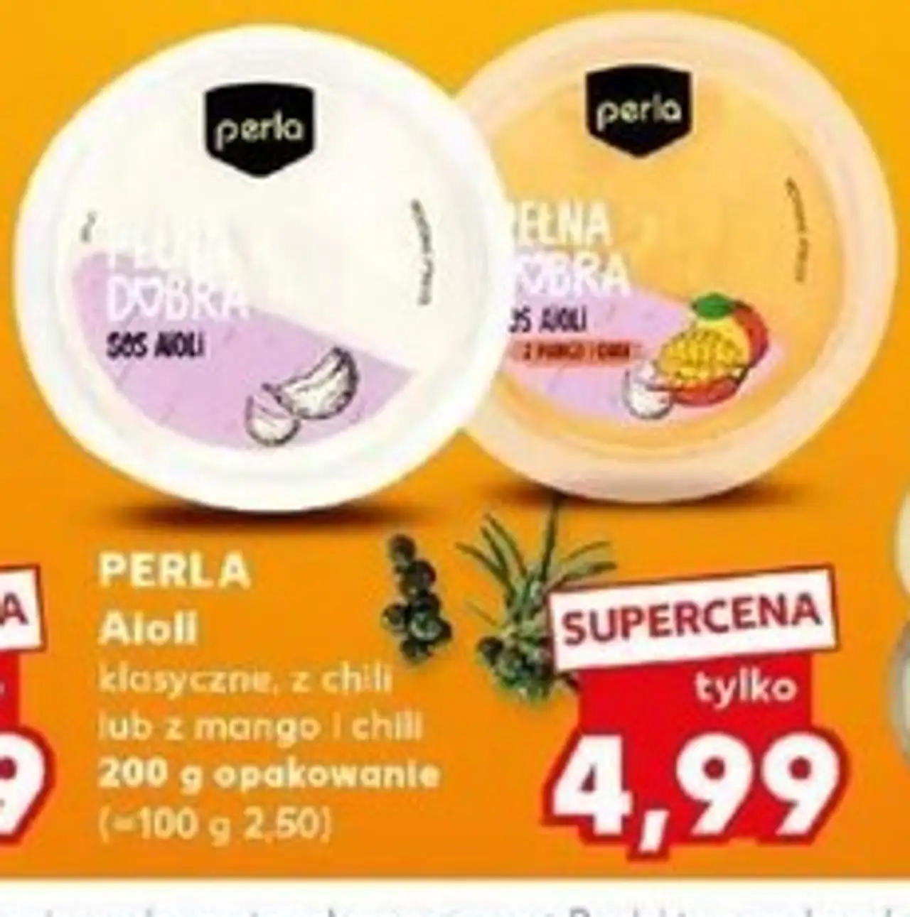 PERLA Aioli klasyczne, z chili lub z mango i chili