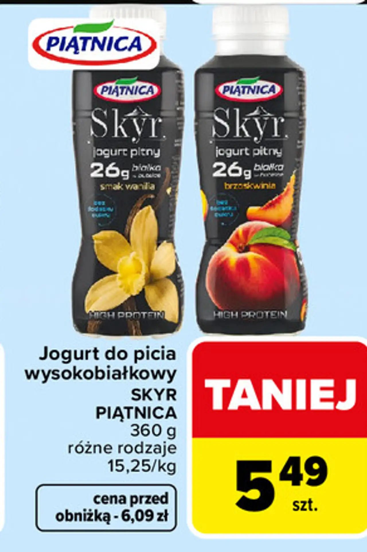 Jogurt do picia wysokobiałkowy SKYR PIĄTNICA