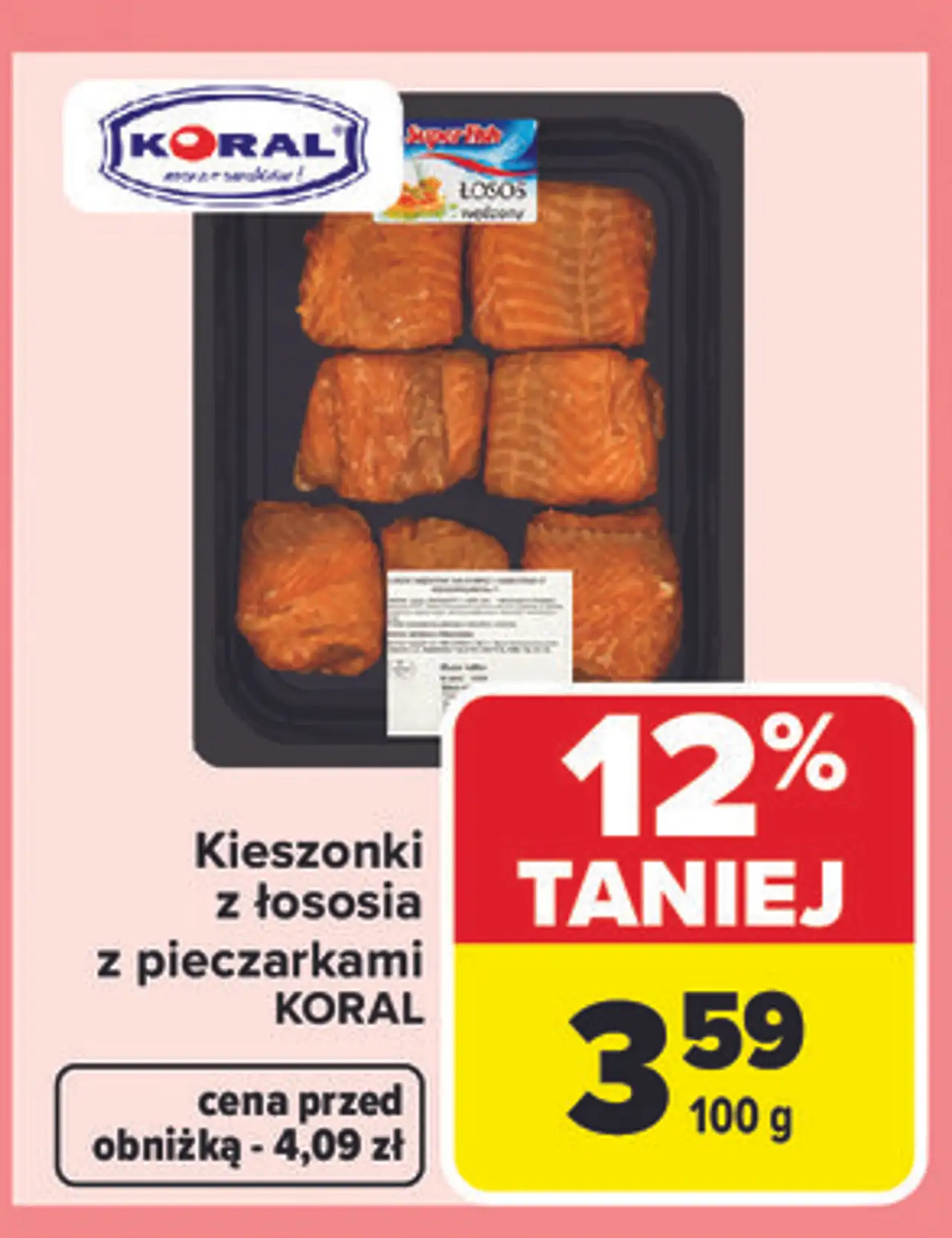 Kieszonki z łososia z pieczarkami KORAL