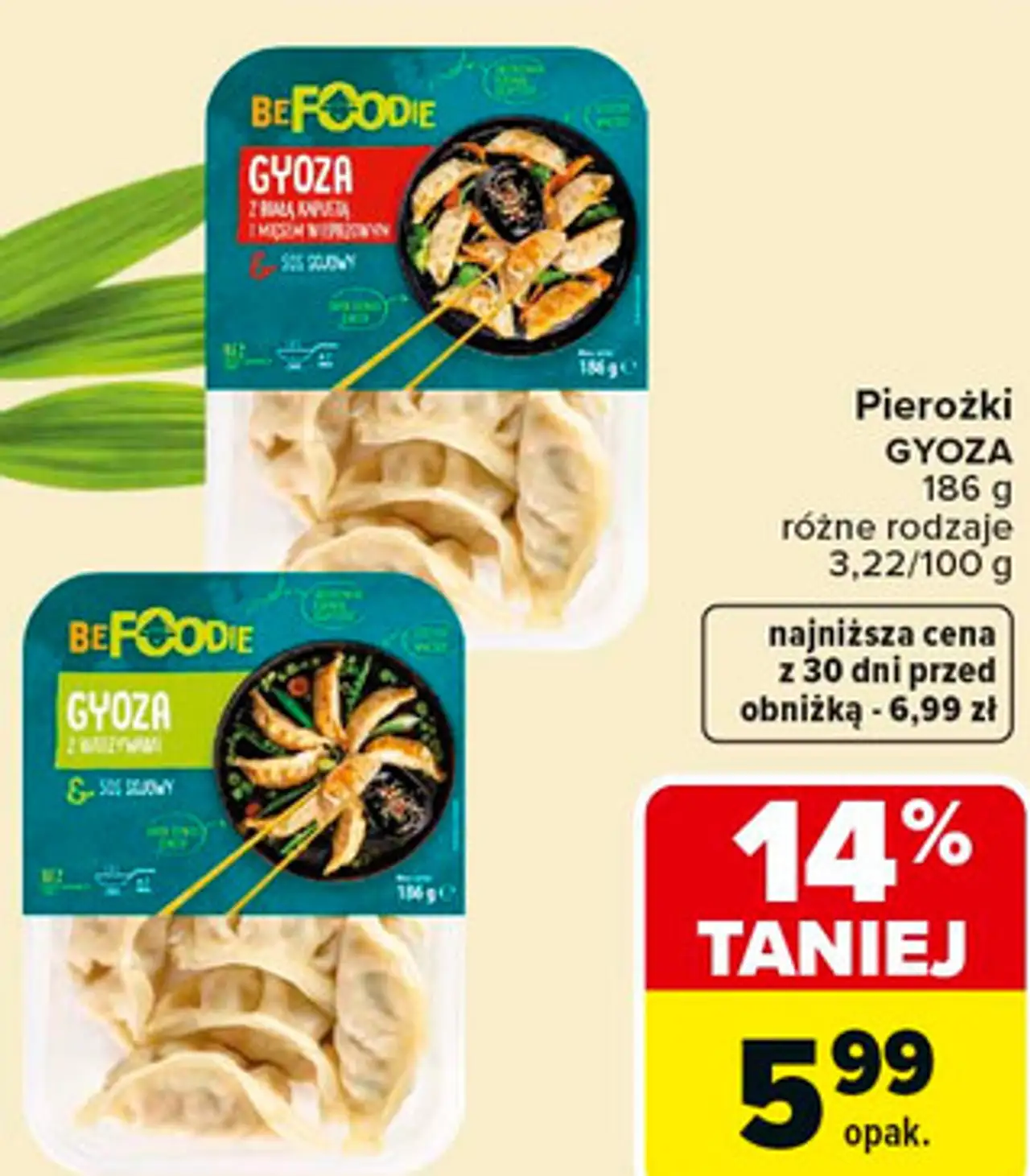 Pierożki GYOZA 186 g różne rodzaje