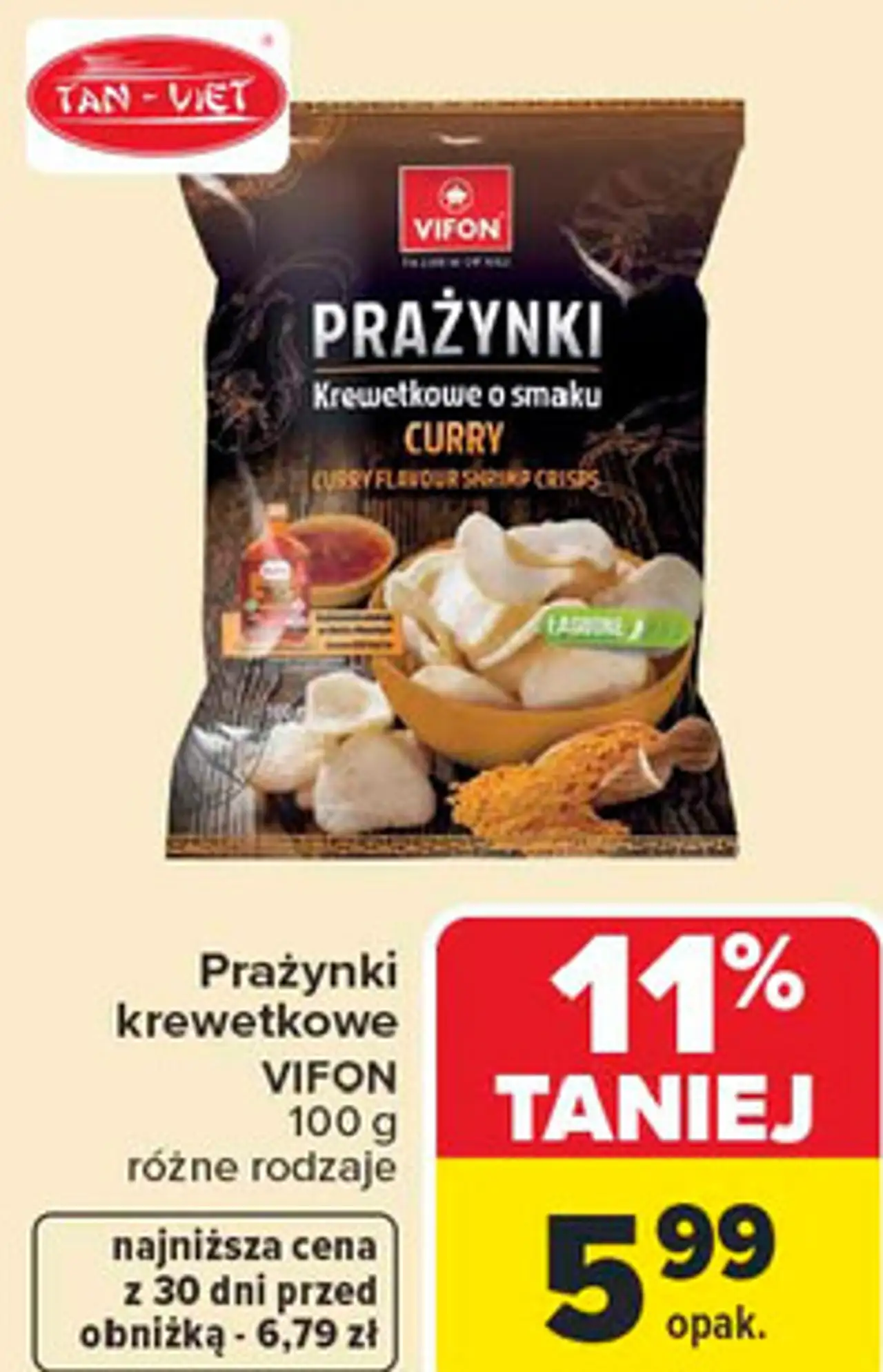 Prażynki krewetkowe VIFON 100 g