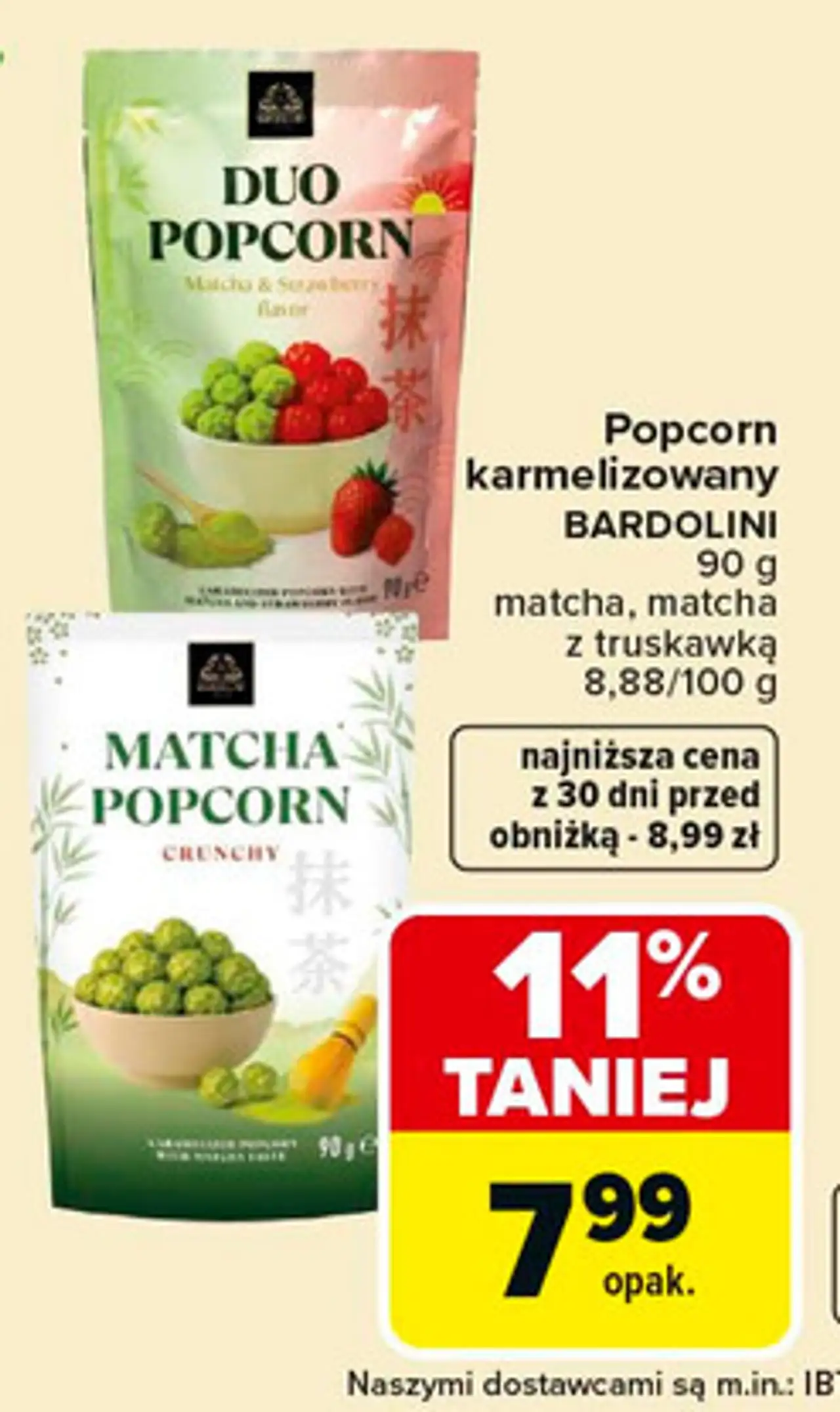 Popcorn karmelizowany BARDOLINI 90 g
