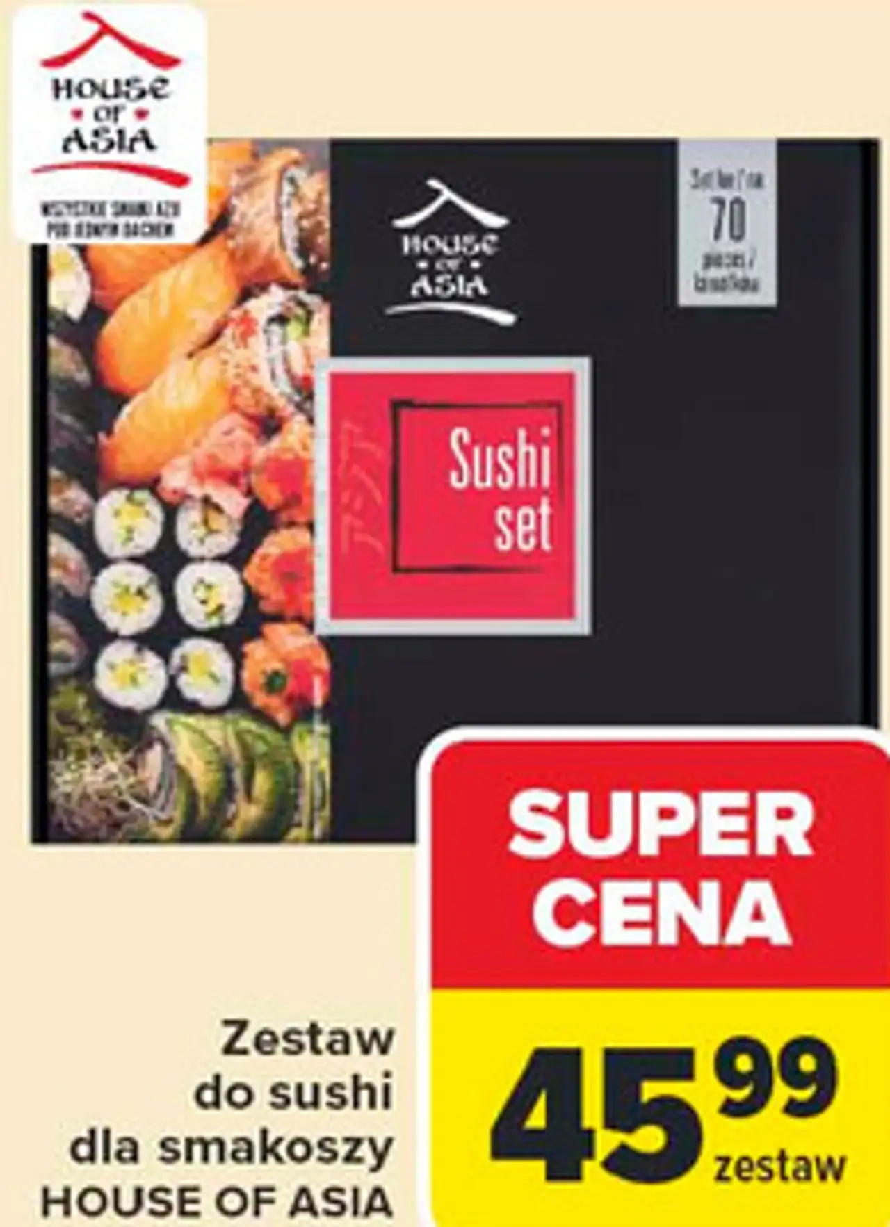 Zestaw do sushi dla smakoszy HOUSE OF ASIA