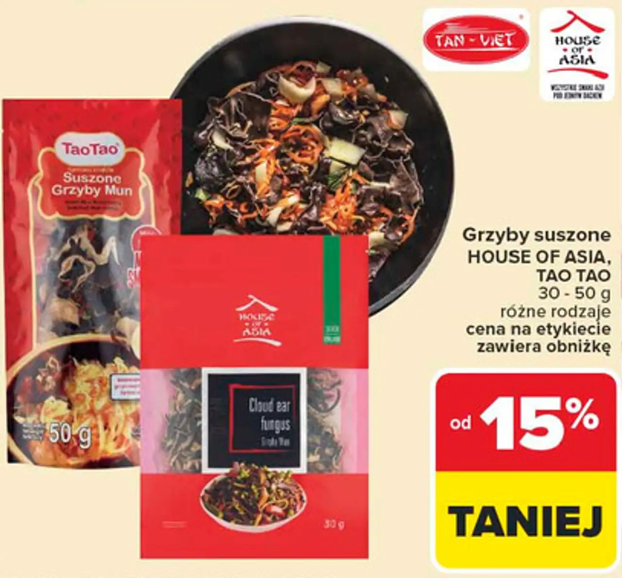 Grzyby suszone HOUSE OF ASIA, TAO TAO