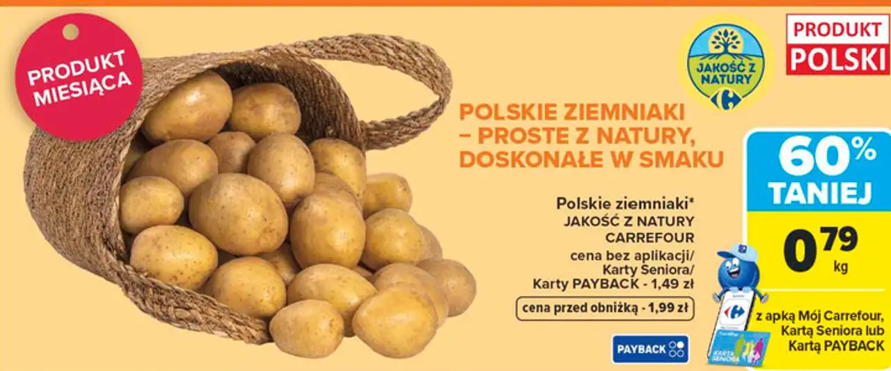 Polskie ziemniaki JAKOŚĆ Z NATURY CARREFOUR