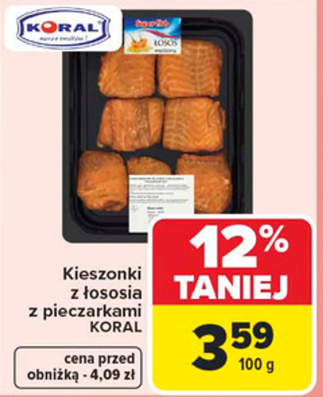 Kieszonki z łososia z pieczarkami KORAL