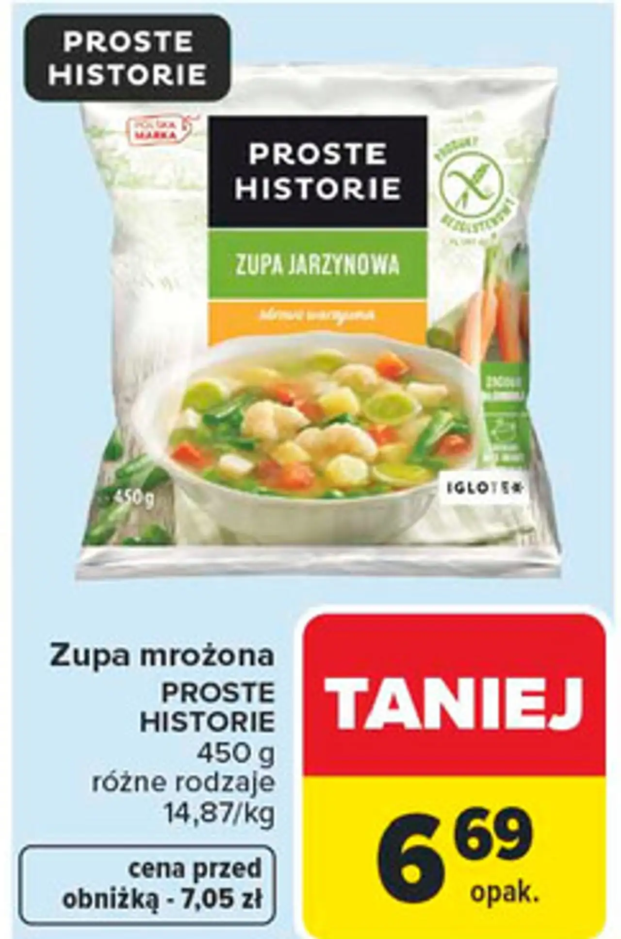 Zupa mrożona PROSTE HISTORIE 450 g różne rodzaje