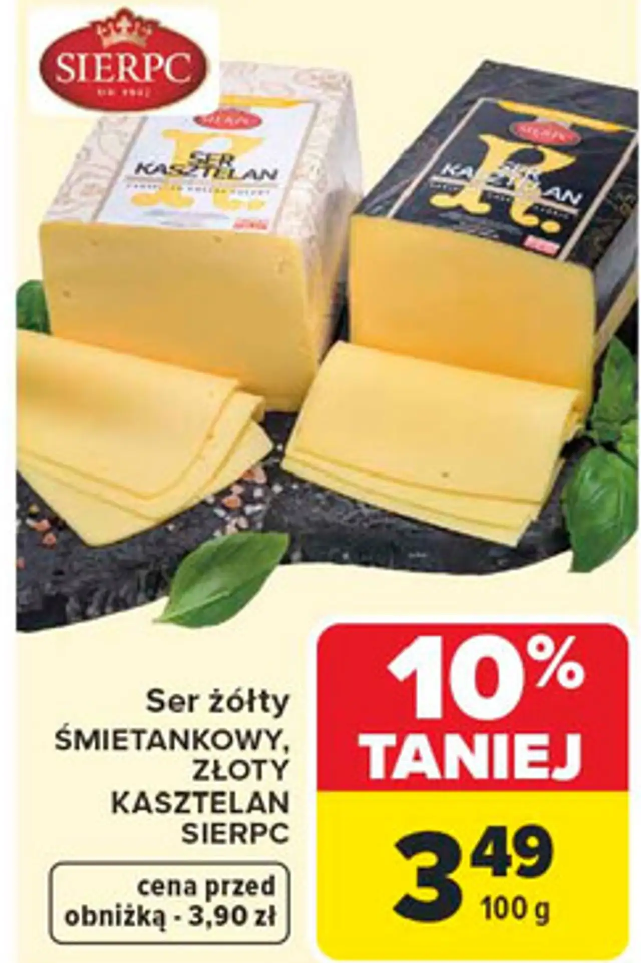 Ser żółty ŚMIETANKOWY, ZŁOTY KASZTELAN