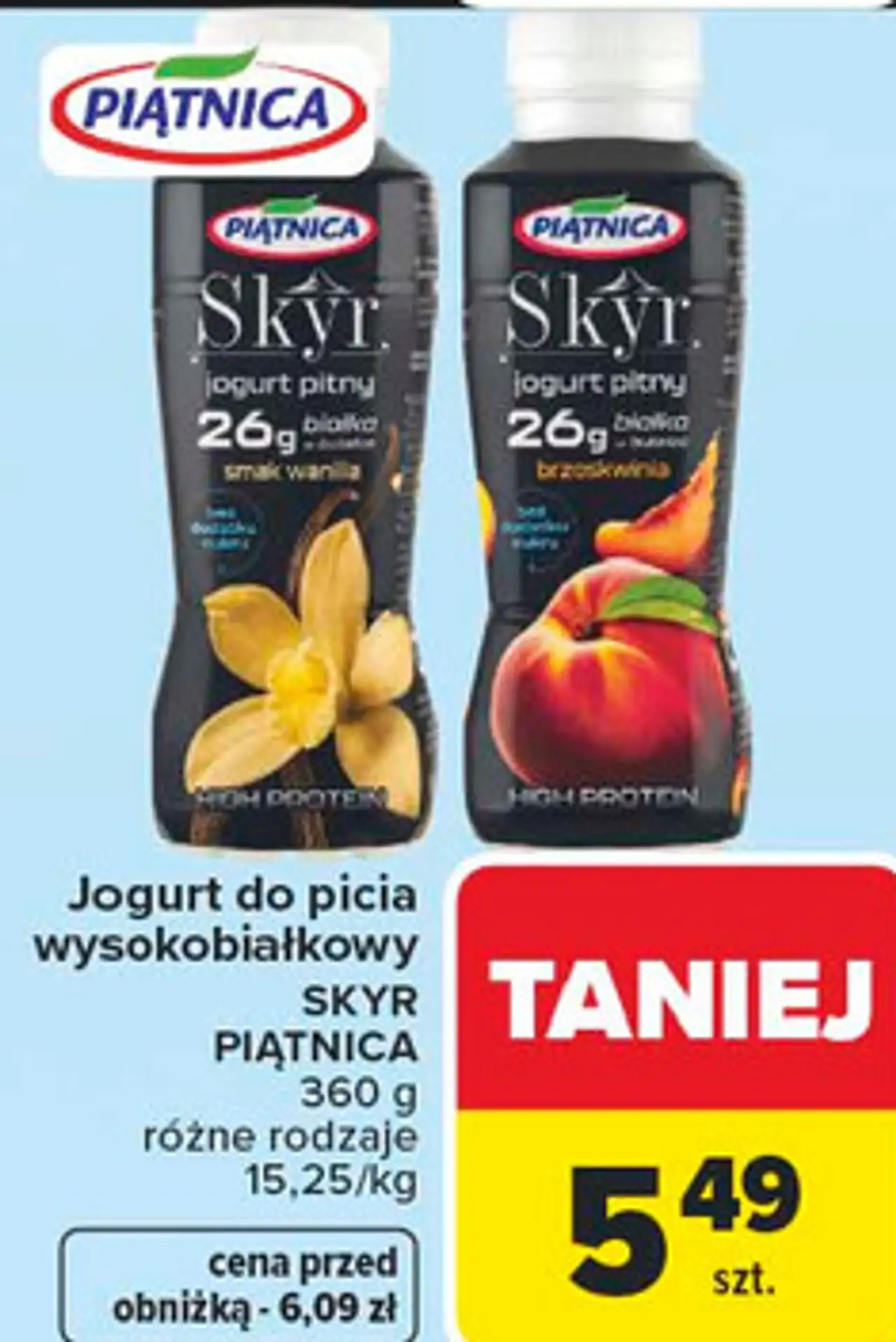 Jogurt do picia wysokobiałkowy SKYR PIĄTNICA