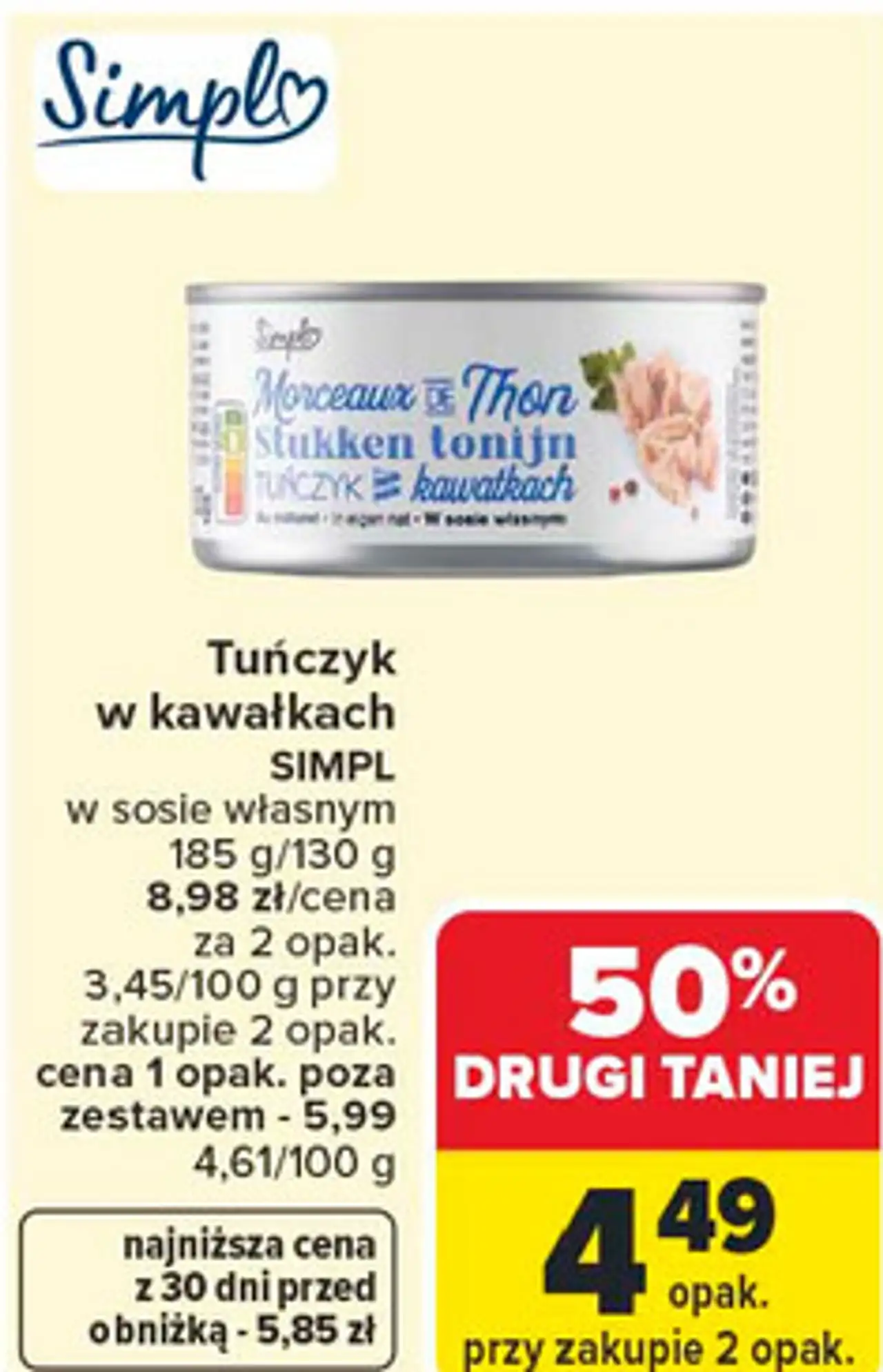 Tuńczyk w kawałkach SIMPL