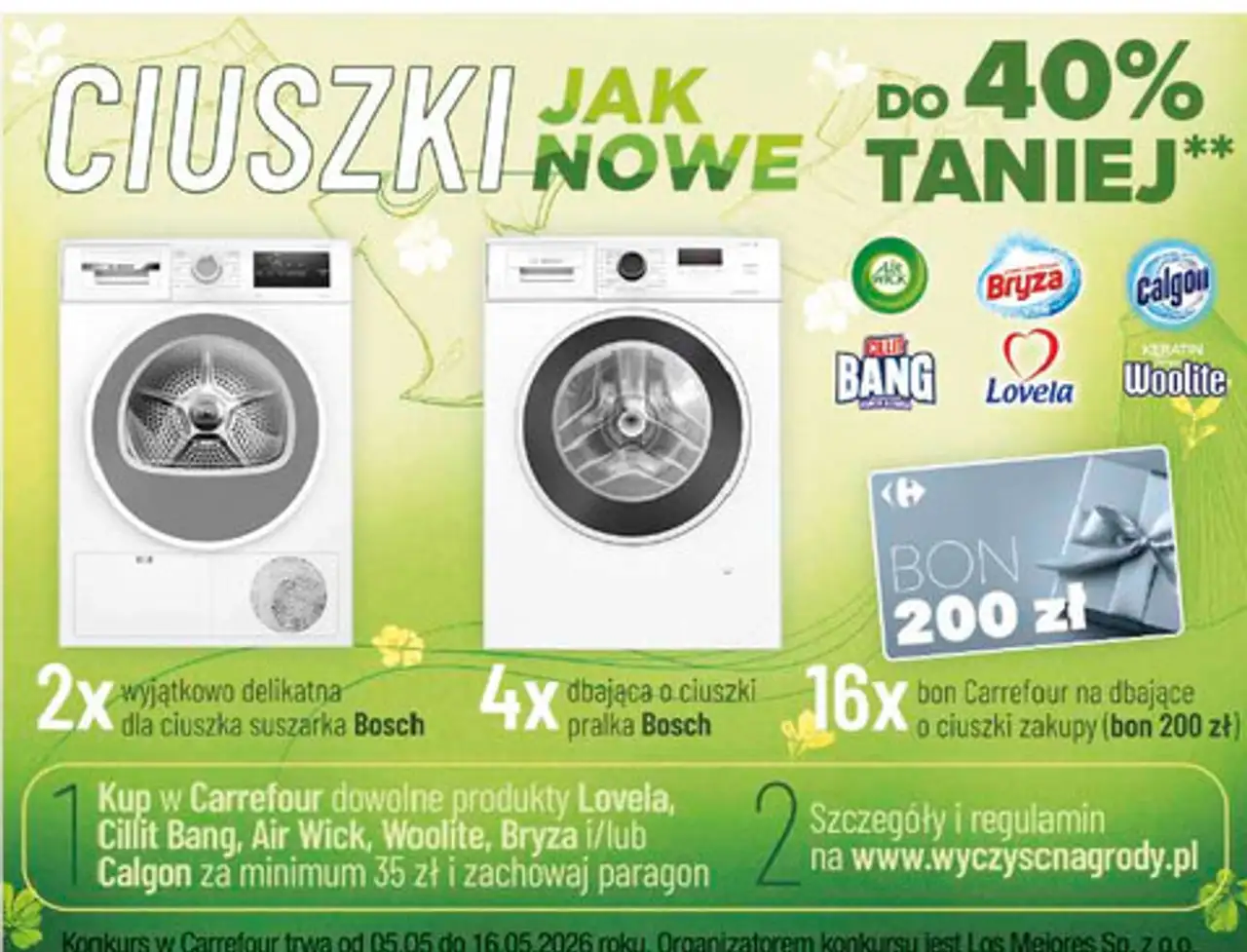 Cillit Bang, Air Wick, Woolite, Bryza i/lub Calgon