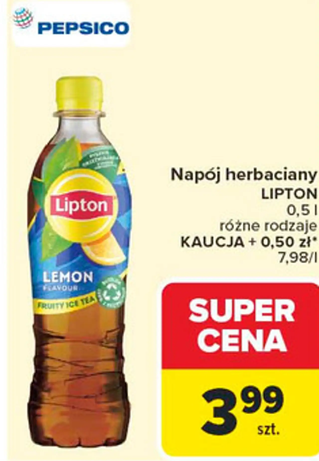 Napój herbaciany LIPTON 0,5 l różne rodzaje