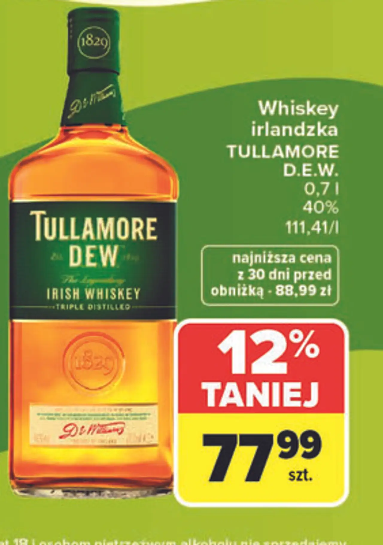 Whiskey irlandzka TULLAMORE D.E.W.