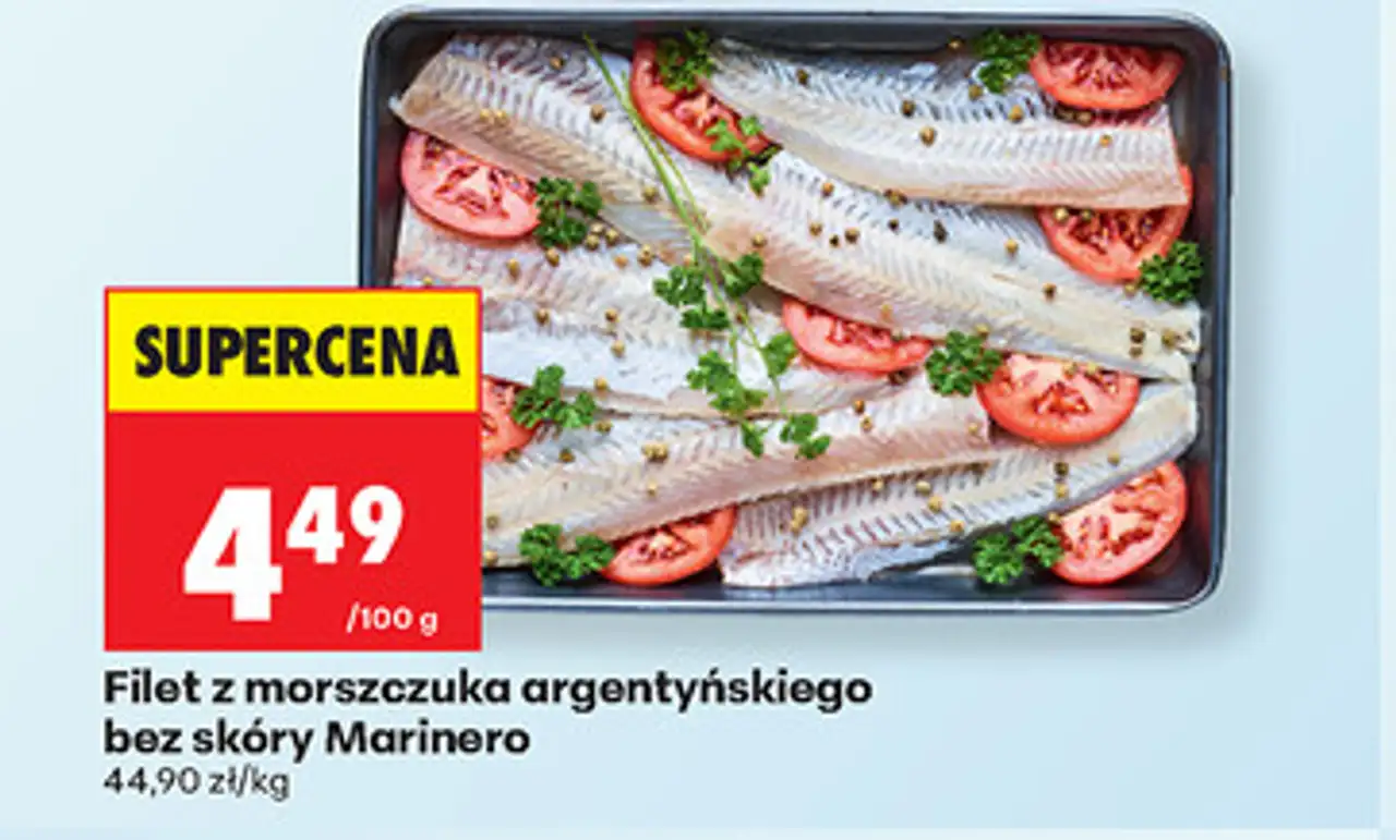 Filet z morszczuka argentyńskiego bez skóry Marinero