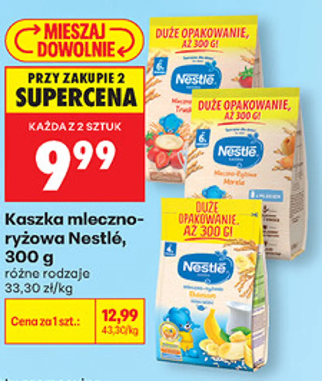 Kaszka mleczno-ryżowa Nestlé, 300 g