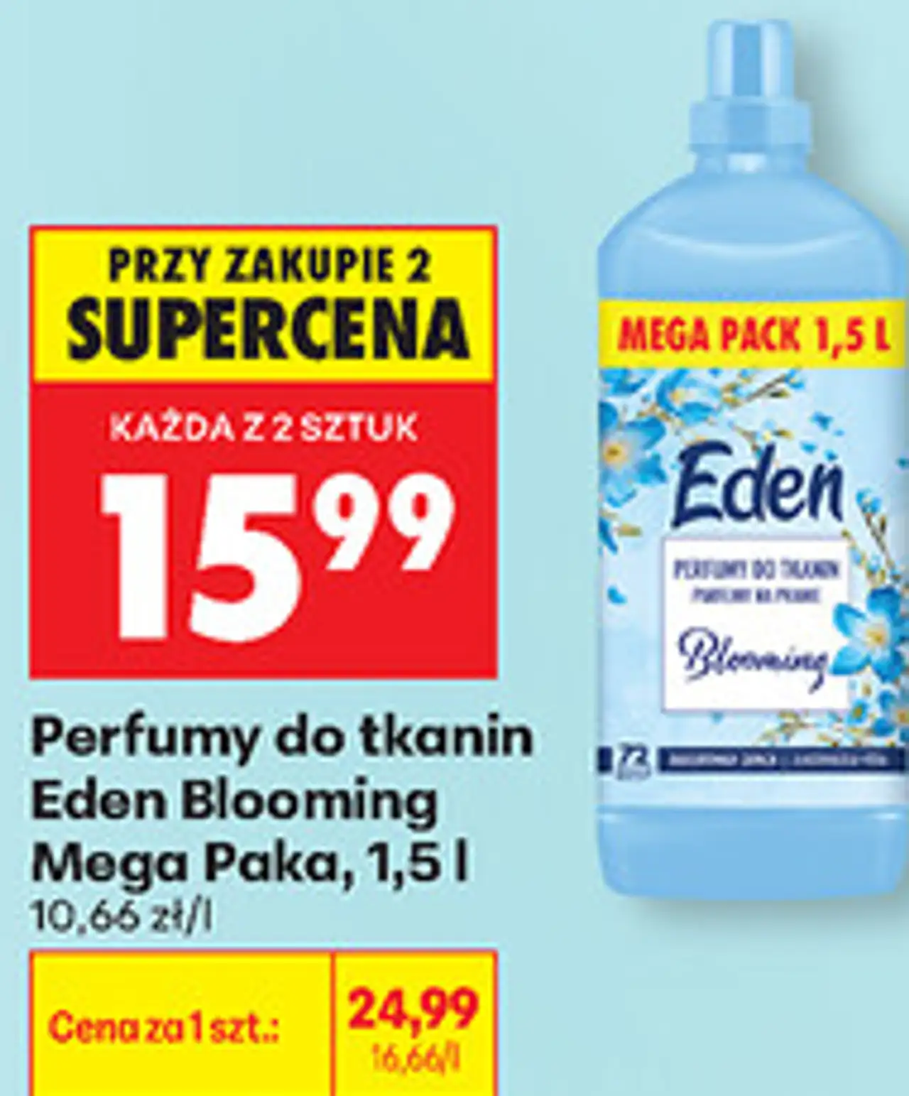 Perfumy do tkanin Eden Blooming Mega Paka, 1,5 l
