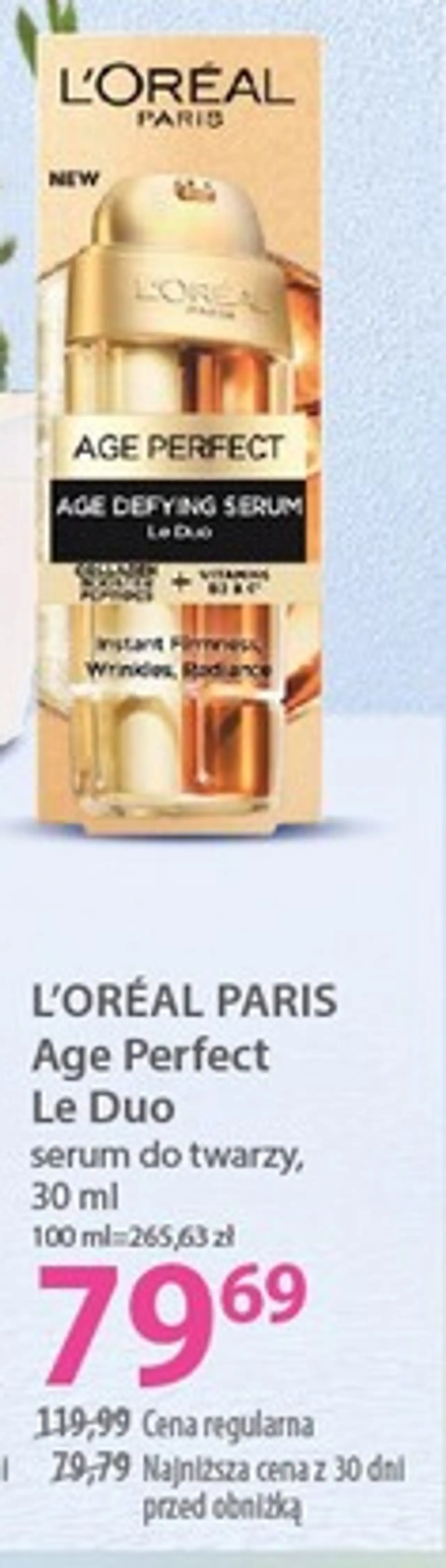 L'ORÉAL PARIS Age Perfect Le Duo serum do twarzy, 30 ml