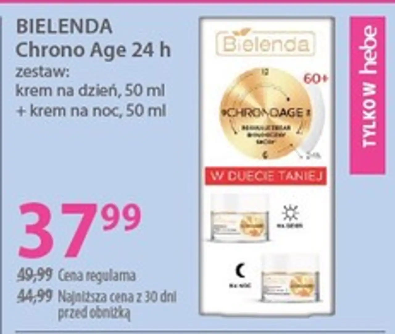 BIELENDA Chrono Age 24 h zestaw: krem na dzień, 50 ml + krem na noc, 50 ml