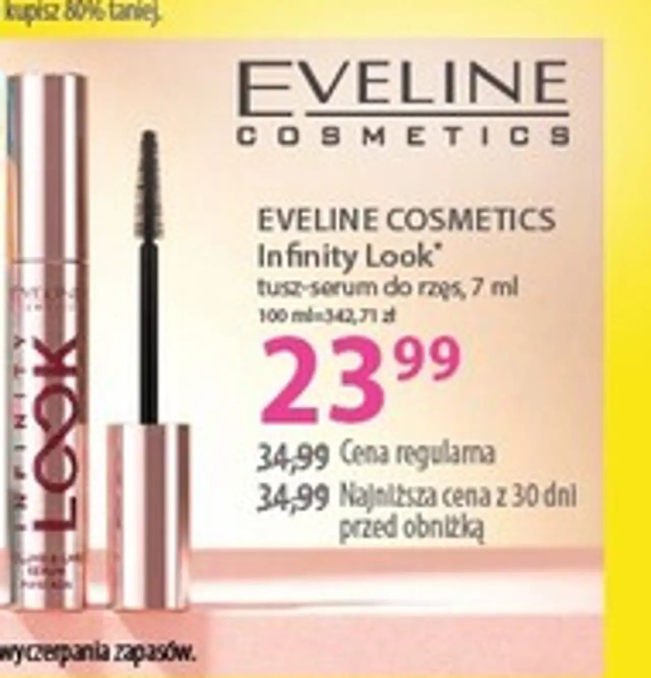 EVELINE COSMETICS Infinity Look tusz-serum do rzęs, 7 ml