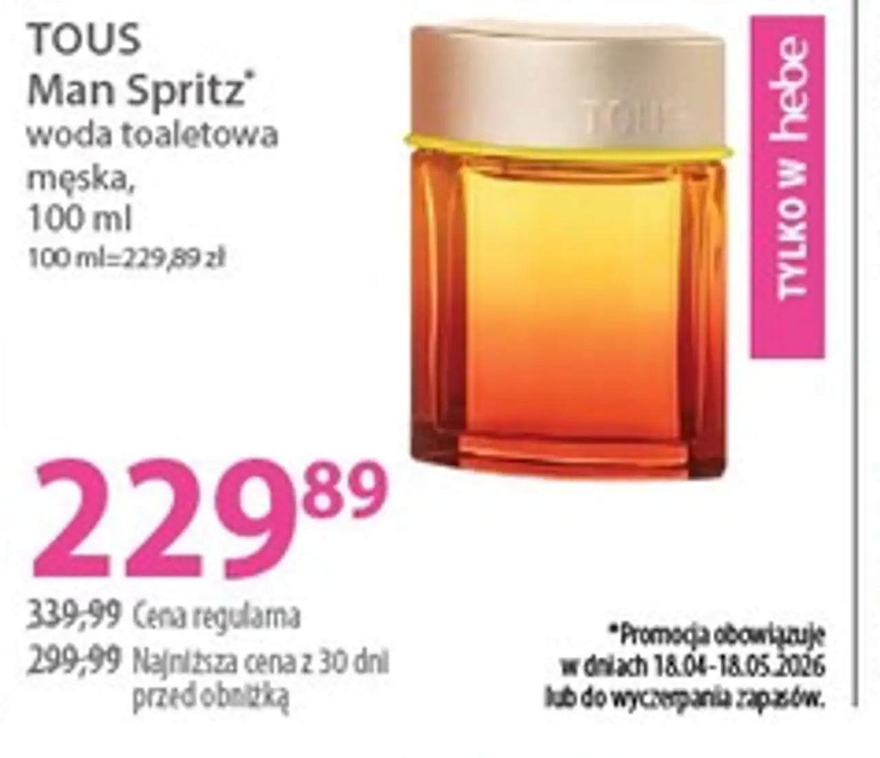 TOUS Man Spritz woda toaletowa męska, 100 ml