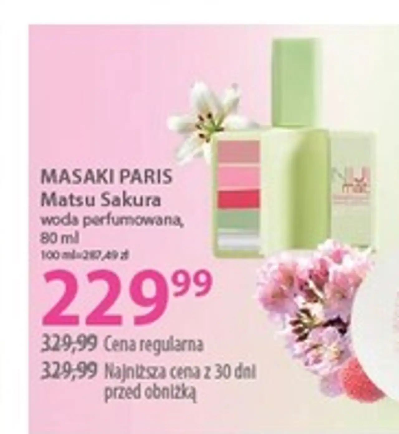 MASAKI PARIS Matsu Sakura woda perfumowana, 80 ml