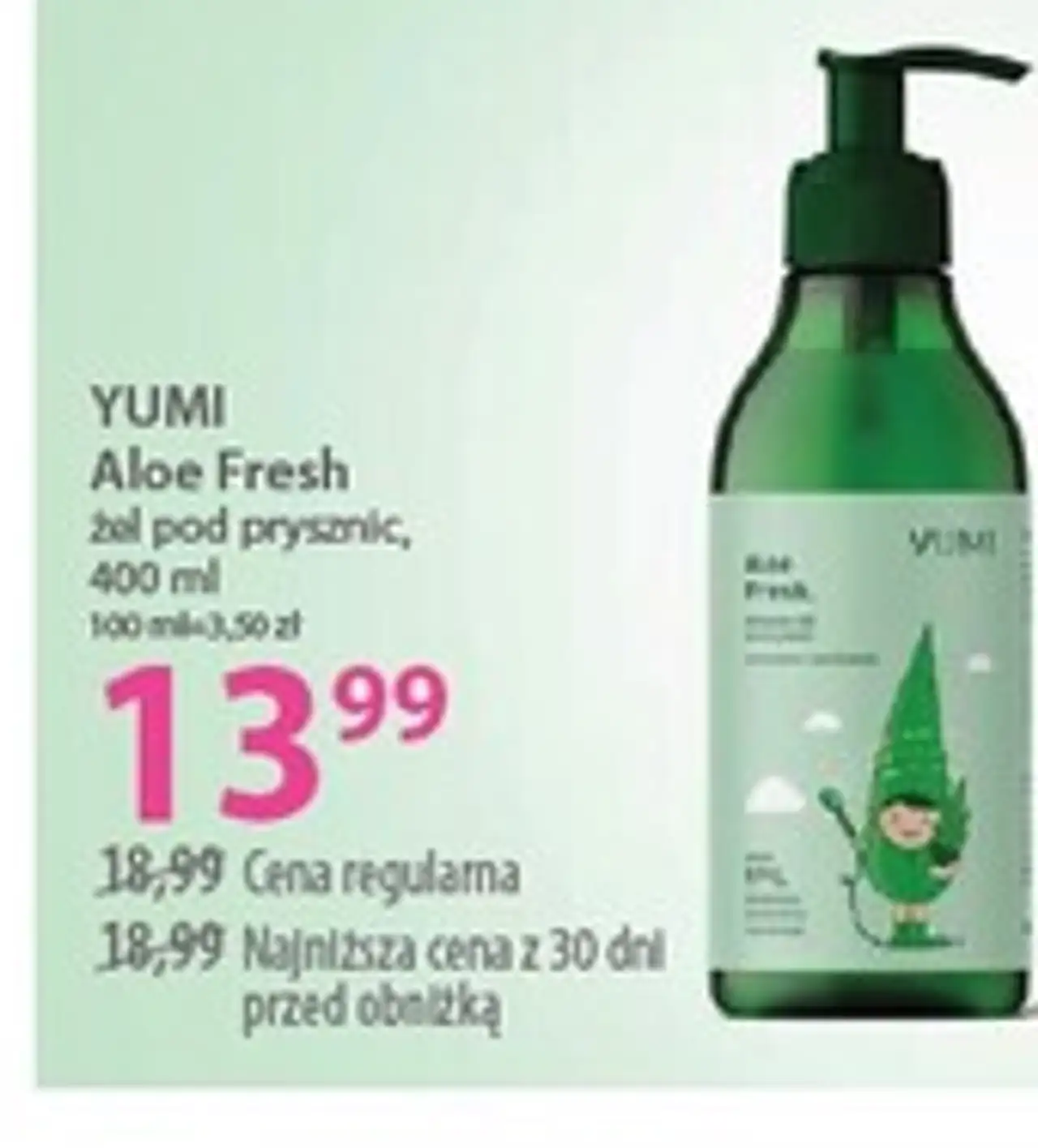 Yumi Aloe Fresh żel pod prysznic, 400 ml