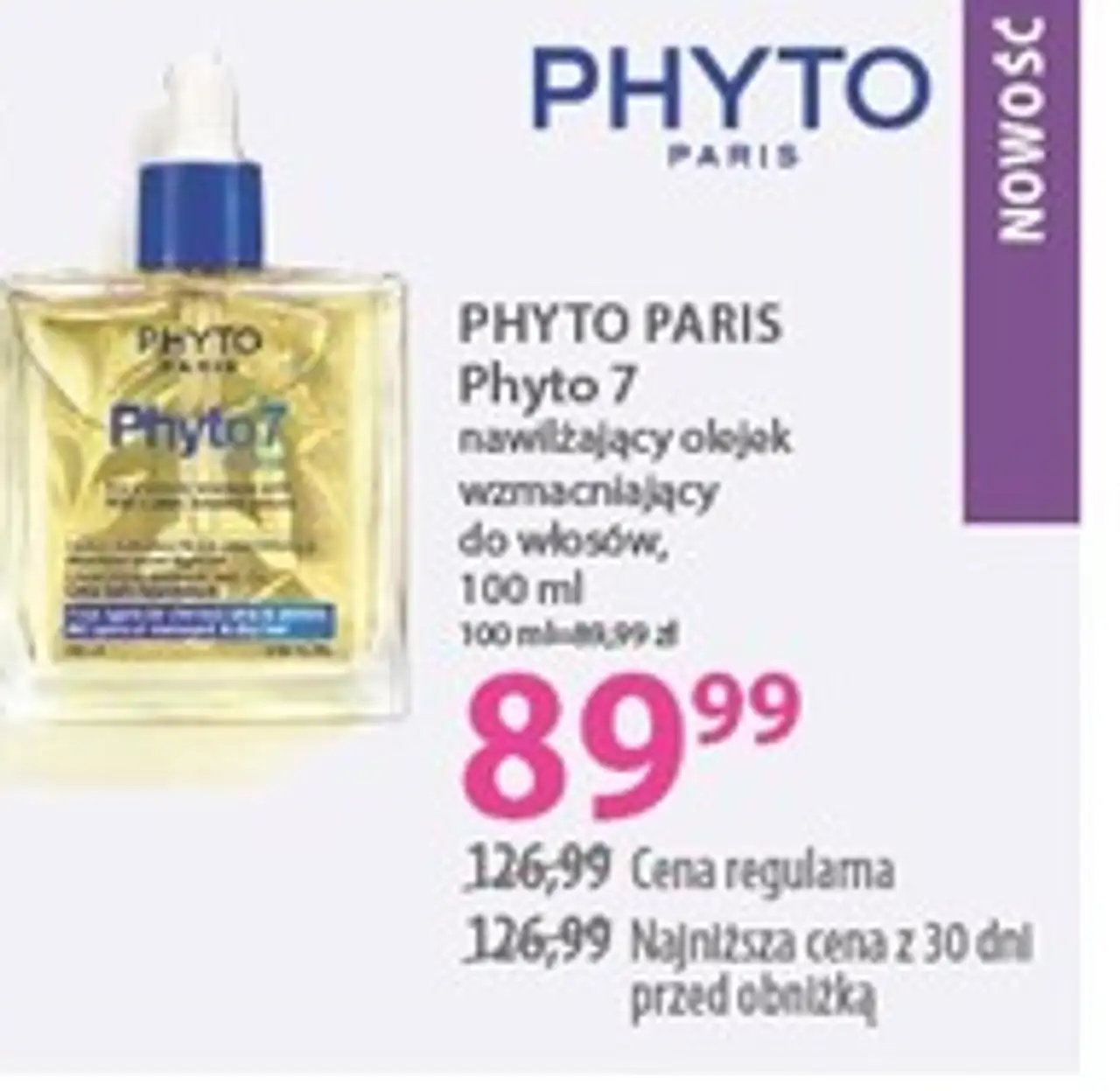 PHYTO PARIS Phyto 7 nawilżający olejek wzmacniający do włosów, 100 ml