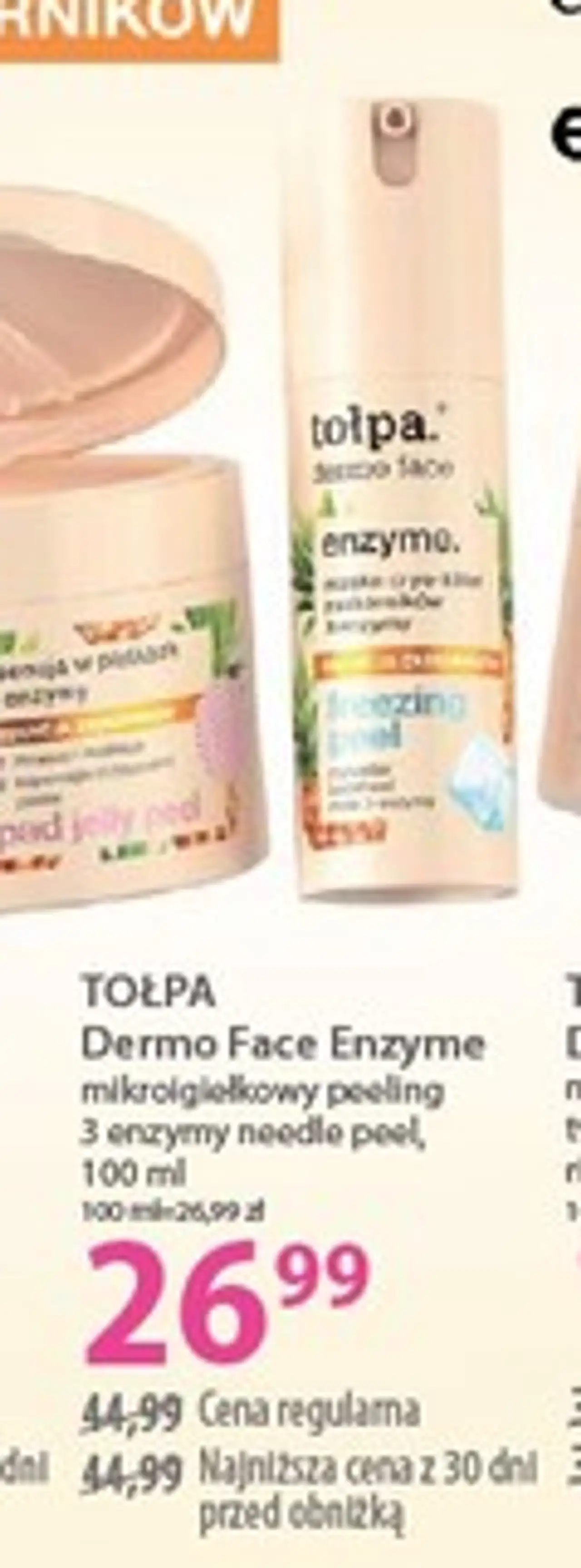 TOŁPA Dermo Face Enzyme mikroigiełkowy peeling 3 enzymy needle peel, 100 ml
