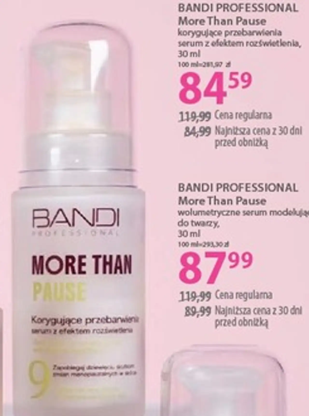 BANDI PROFESSIONAL More Than Pause korygujące przebarwienia serum z efektem rozświetlenia