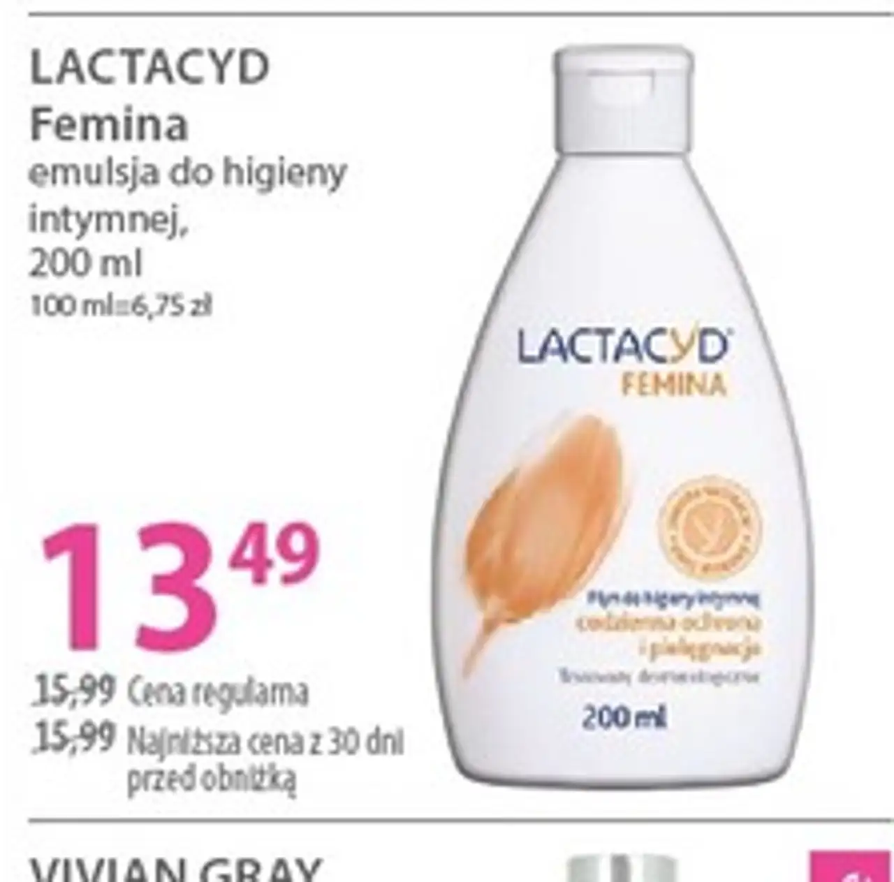LACTACYD Femina emulsja do higieny intymnej, 200 ml