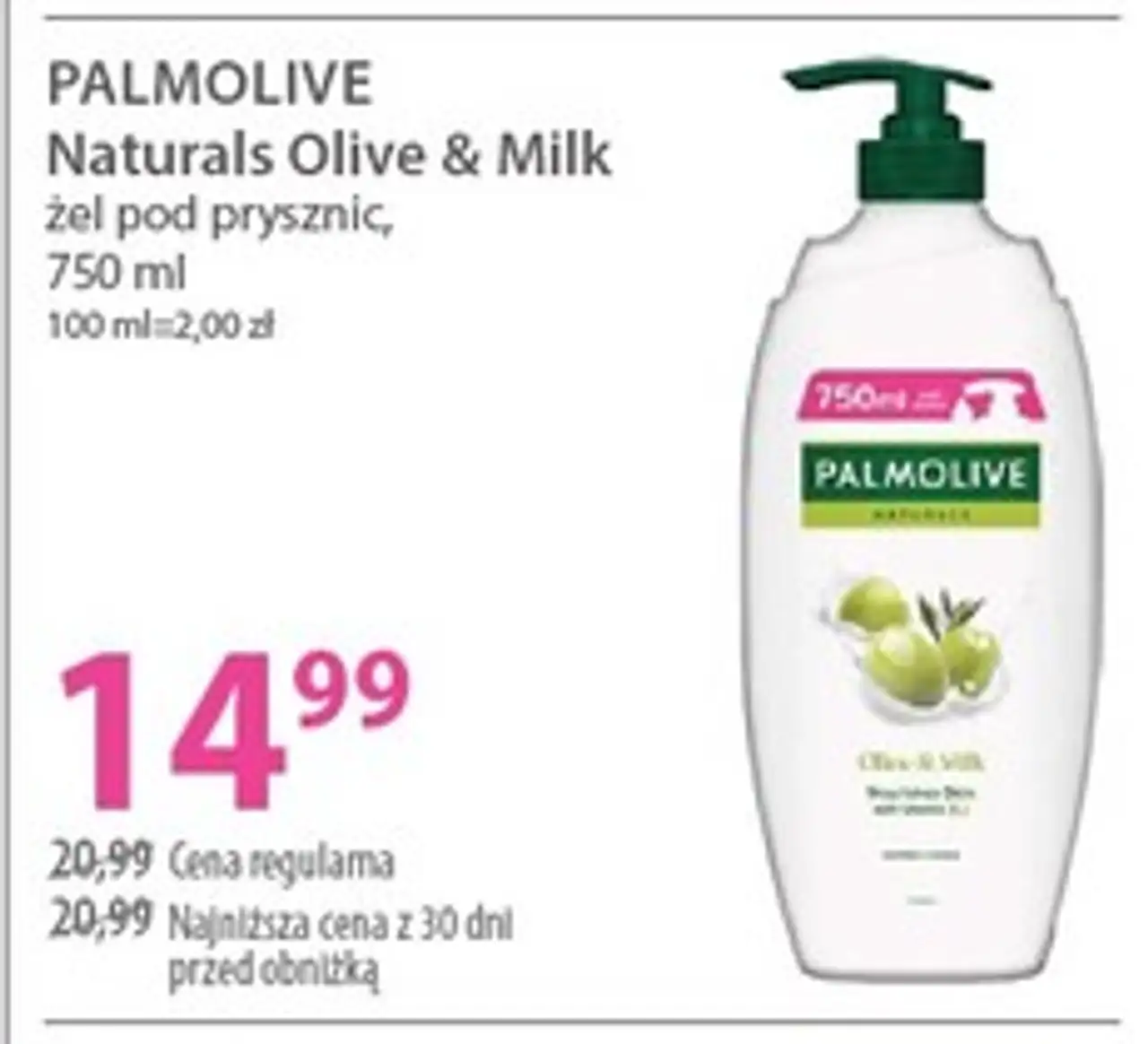 PALMOLIVE Naturals Olive & Milk żel pod prysznic, 750 ml