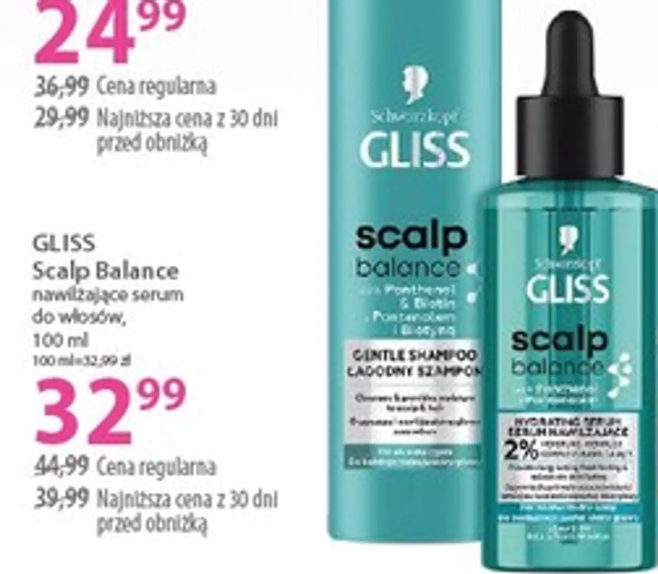 GLISS Scalp Balance nawilżające serum do włosów, 100 ml