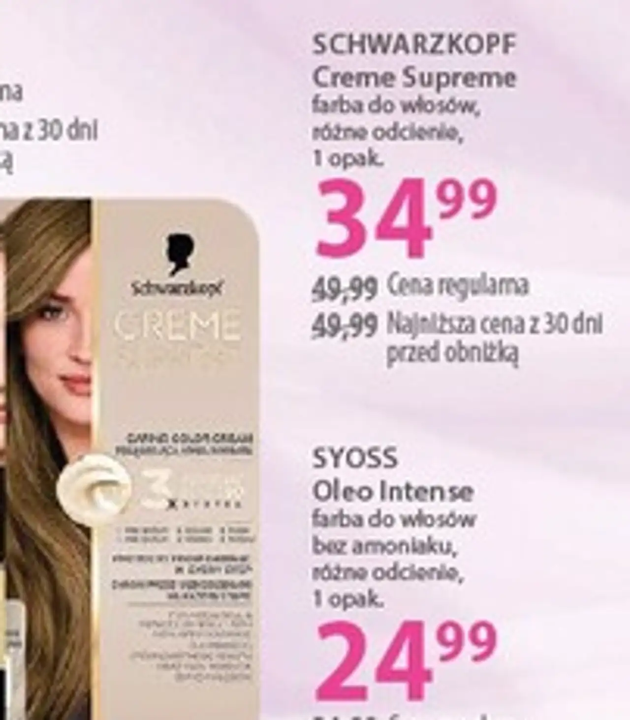 SCHWARZKOPF Creme Supreme farba do włosów, różne odcienie, 1 opak.