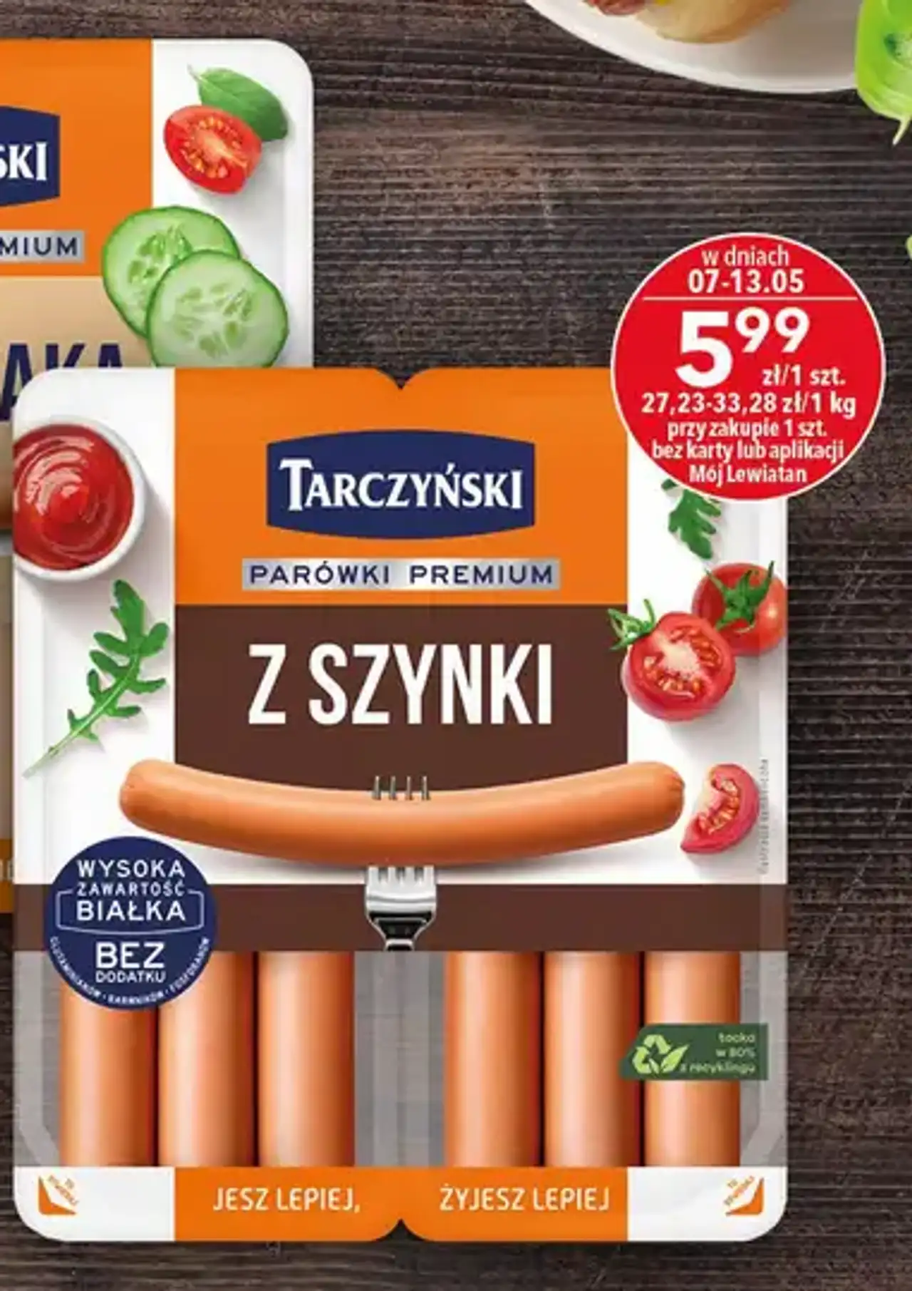 Parówki Premium Tarczyński z fileta z kurczaka 180 g