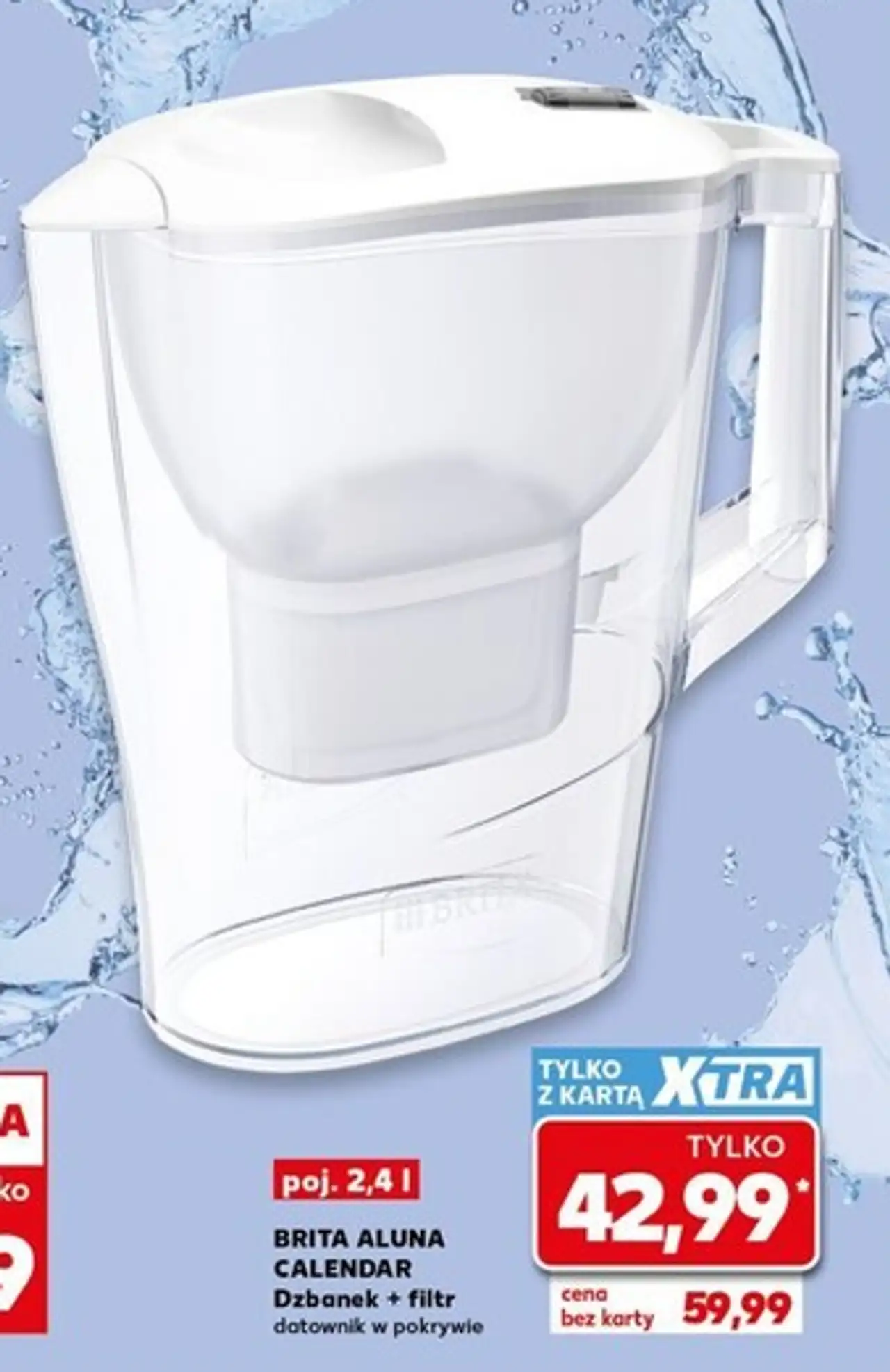 BRITA ALUNA CALENDAR Dzbanek + filtr