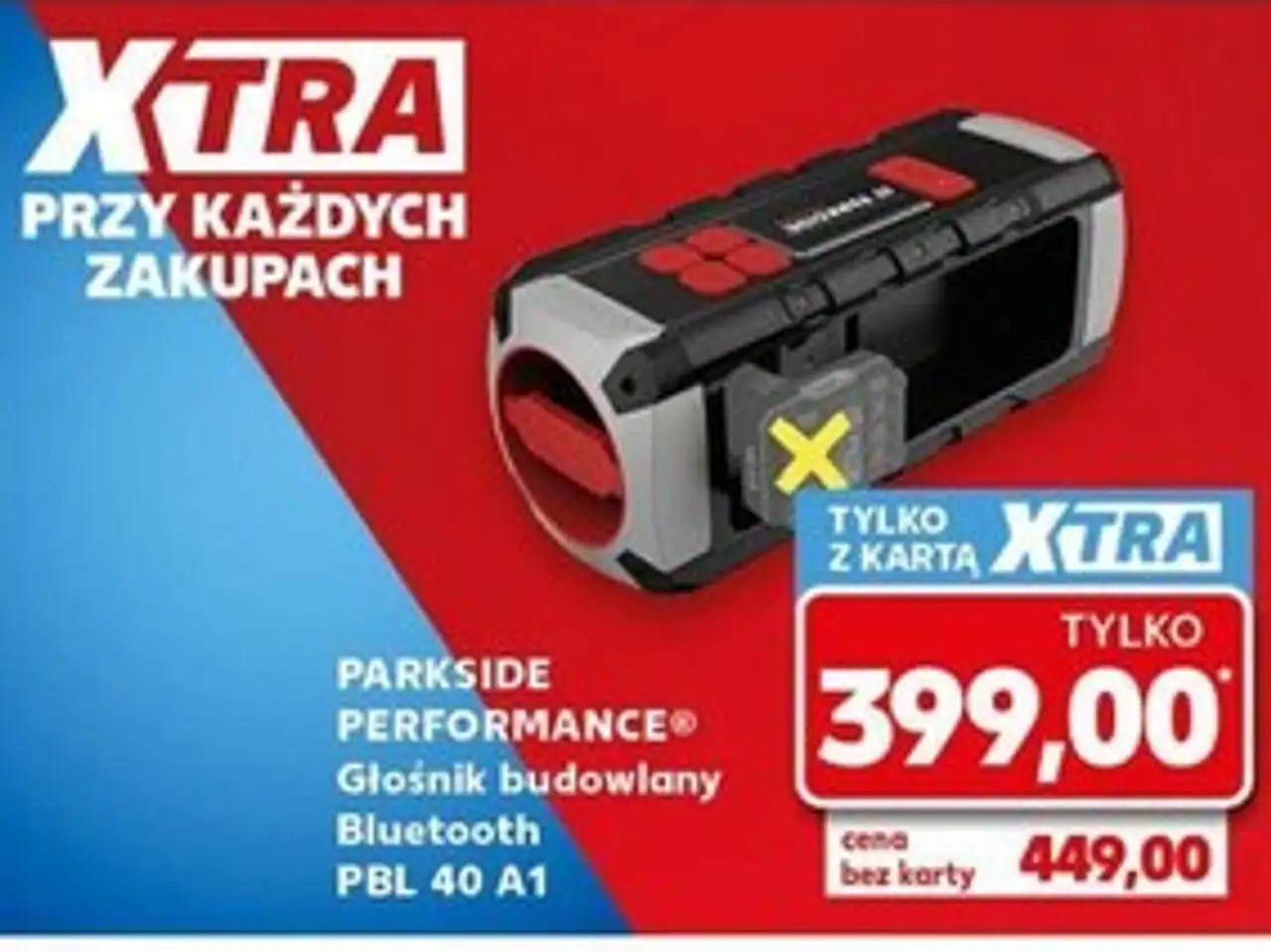 PARKSIDE PERFORMANCE® Głośnik budowlany Bluetooth PBL 40 A1